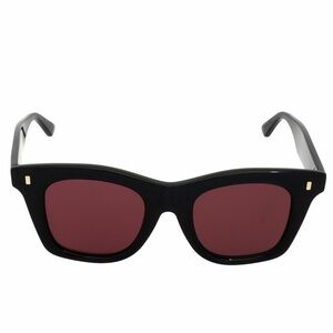 Celine Black Frame Sunglasses with Burgundy Lenses
